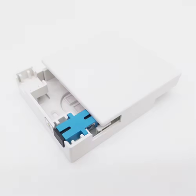 ABS Face Plate Fiber Optic Termination Box with 2 Core SC Adapters and Pigtails