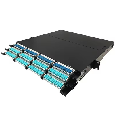 1U 144Core Simple Optical Fiber Distribution Box Patch Panel with Rack Mount Structure