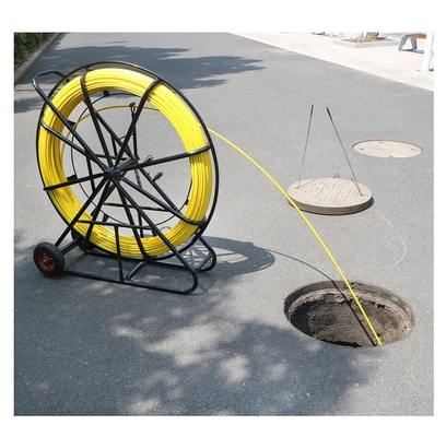 4.5-18mm Fiberglass Duct Rodder Fibra Optical Cable Pulling Machine Fiber Optic Cable Puller