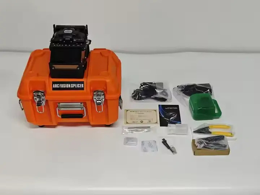 6 Motors Optical Fibre Cable Fusion Splicer Ftth Fiber Optic Splicing Machine