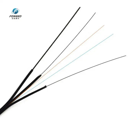 Outdoor GJYXFCH 2*5mm FTTH Reel Drum Fiber Drop Cable LSZH Self Supporting Optical Fiber Cable