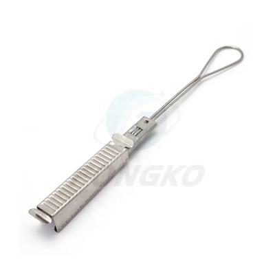 Fibra Optical Stainless Steel Clamp FTTH Optical Wire Clamp Fiber Optic Drop Cable Clamp