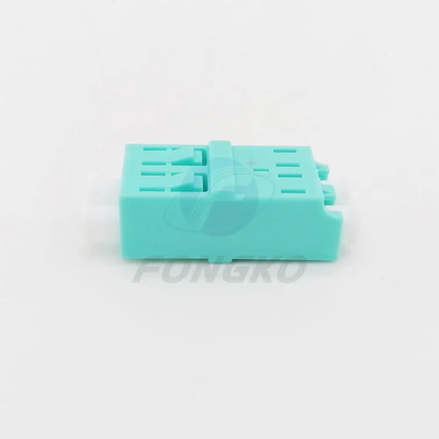 OM3 Coupler Plastic LC To LC Duplex Adapters Optical Fiber Connector Adapter