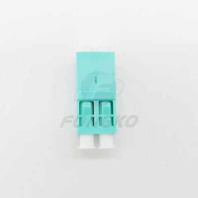 OM3 Coupler Plastic LC To LC Duplex Adapters Optical Fiber Connector Adapter