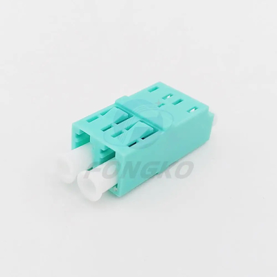 OM3 Coupler Plastic LC To LC Duplex Adapters Optical Fiber Connector Adapter