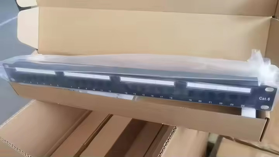 Metal Modular Jack 24-Port Category 6 UTP Patch Panel for OEM/ODM Applications