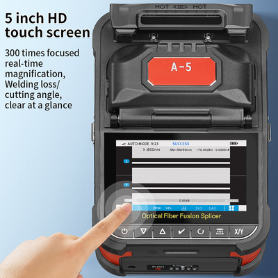 FONGKO A-5 Optical Fiber Fusion Splicer 6 Motor Fiber Core Alignment for Fiber Optic Splicing Machine