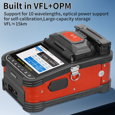 FONGKO A-5 Optical Fiber Fusion Splicer 6 Motor Fiber Core Alignment for Fiber Optic Splicing Machine