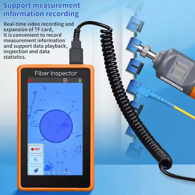 5-inch HD touch screen monitor inspection fiber optic probe optical cleaning tool fiber end face detector