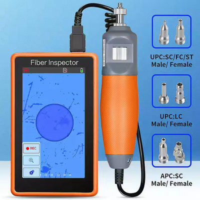 5-inch HD touch screen monitor inspection fiber optic probe optical cleaning tool fiber end face detector