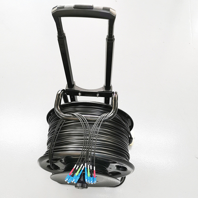 FONGKO Optical Cable Winding Reel Portable Field Optical Fiber Jumper Winding Car Pull Rod Mobile Cable Winding Reel