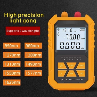 FONGKO OPM VFL All-in-one Power Meter Fiber Optic RJ45 Cable Tester Multifunction Optical Power Meter
