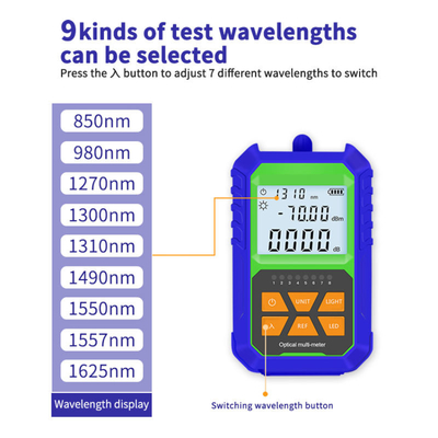 FONGKO 850nm 980nm 1300nm 1310nm 1490nm 1550nm 1625nm Optical Power Meter with OPM Function