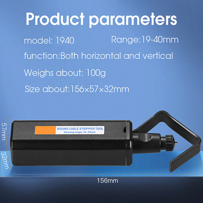 FONGKO 19-40mm or 4.5-29mm Round Cable Stripper Tool Longitudinal Transverse Dual Use Cable Jacket Slitter