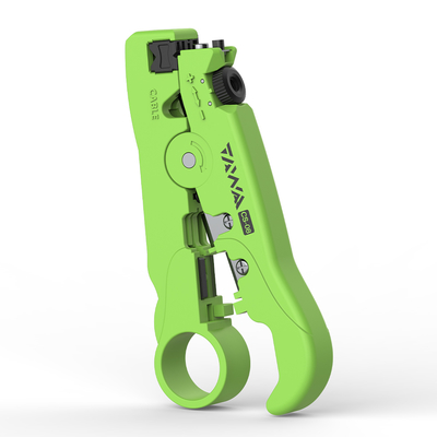 FONGKO CS-08 Round Flat Coaxia Cable Cutter , Multifunctional Wire Stripper End Cutting Pliers