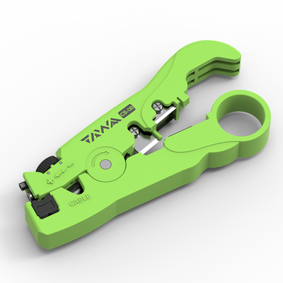 FONGKO CS-08 Round Flat Coaxia Cable Cutter , Multifunctional Wire Stripper End Cutting Pliers