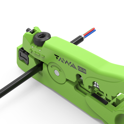 FONGKO CS-08 Round Flat Coaxia Cable Cutter , Multifunctional Wire Stripper End Cutting Pliers