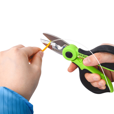 FONGKO KS-K2 Cable Kevlar Cutter Fiber Optic Cable Patch Cord Pigtail Jumper Cable Insulation Scissors Kevlar Cutting