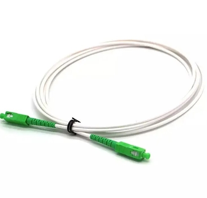 2mm 3mm FTTH Pigtails LSZH White Fibre Optical Cable G652D G657A SC/APC Fiber Optic Patch Cord