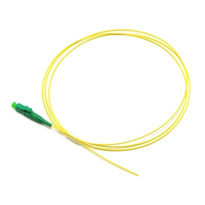 White/Yellow Pigtail SC/APC G652D Single Mode LSZH 1M Simplex 2.0mm Fiber Optic Pigtails