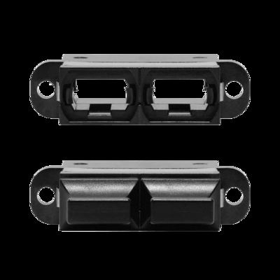 FONGKO Black Flangeless Duplex Adapter DX Flange Fiber Optical MPO Adapters