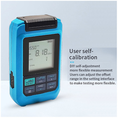 Mini Fiber Optic Power Meter 4 Function Optical Power Meter with RJ45 Laser WIFI Network Rechargeable OPM