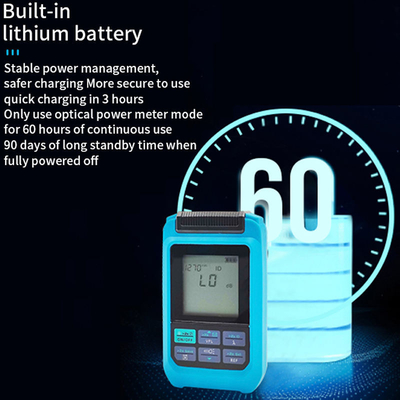 Mini Fiber Optic Power Meter 4 Function Optical Power Meter with RJ45 Laser WIFI Network Rechargeable OPM