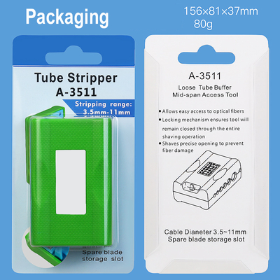 FONGKO A-3511 Fiber Optic Cable Stripper 3.5-11mm Longitudinal Cutter for FTTH Leather Fiber Stripper