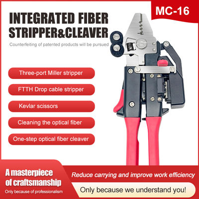 FONGKO Multifunctional Optical Fiber Stripping Pliers Fiber Optic Cable Cutter