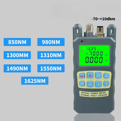 FONGKO 70+10dBm 10mw Fiber Optical Power Meter 10km Cable Tester Tool Visual Fault Locator All-in-One Optical Fiber Cable Tester