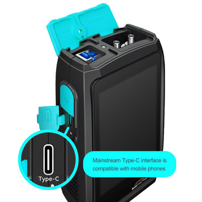 Mini Handheld Optical Time-Domain Reflectometer 5 in 1 OTDR 80km Range Features VFL IOLA OPM OLS for Fiber Optic Equipment