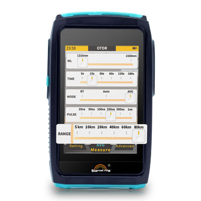 Mini Handheld Optical Time-Domain Reflectometer 5 in 1 OTDR 80km Range Features VFL IOLA OPM OLS for Fiber Optic Equipment