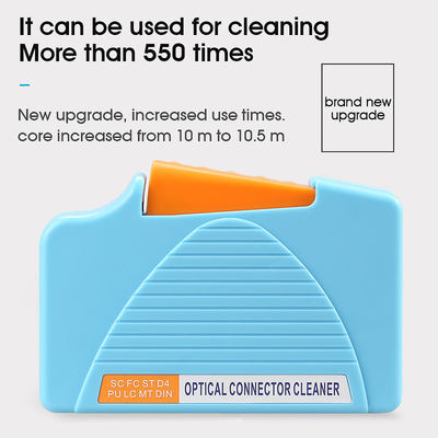 FONGKO Fiber Optic Cleaning Box 550 Times Cassette Cleaner FTTX Reliable Optical Fiber Connector Tool