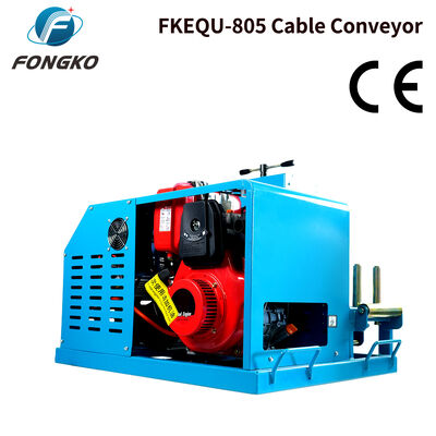 FONGKO FKEQU-805 Diesel Generator Wire Pulling Machine 4~20m/min Gasoline Generator 1-18cm Cable Conveyor