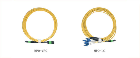 MPO Female to 8 12 24 Cores LC UPC Single Mode Breakout Cable Fiber Optic Cables