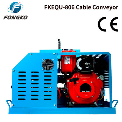 FONGKO FKEQU-806 Electric and Manual Start Diesel Generator 4~20m/min 1-18cm Cable Conveyor