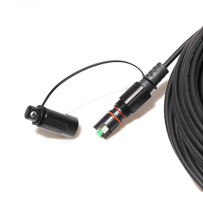Outdoor Waterproof Fiber Optic Connector LSZH Jacket 5.0mm Single Mode G657A1 Fiber Optic Cable