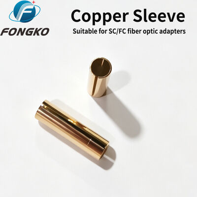 FONGKO Country of Origin Japan SC/FC Fiber Optic Adapter Copper Sleeve MM E TYPE SLEEVE 11.4 Brass Hollow Tube