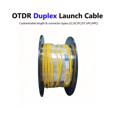 FONGKO OTDR Duplex Launch Cable LC UPC to LC UPC Single Mode G652D G657A OTDR Test Extension Fiber Cable