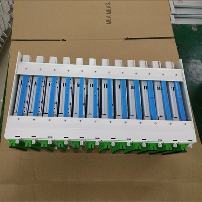 Intelligent Structure 1U Fiber Optic Cable Manager 12 Port Patch Panel OEM Fireproof