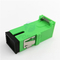 Auto Shutter SC/APC Green Shell Simplex Adapter SM SC Fiber Optic Adapters