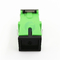 Black Auto Shutter SC/APC Adapter SC Simplex Green Shell Singlemode Fiber Optic Adapters