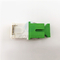 SM SC/APC White Auto Shutterwith metal shrapnel Green Fiber Optic Adapter