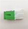 Auto Shutter APC Simplex Singlemode White Green Shell metal shrapnel Adapters  SC/APC Fiber Optic Adapter