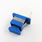 Sm Blue Fiber Optic Adapter UPC SC coupler With Ear