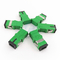 Green Shell Sc/apc Simplex Adapter Fiber Optic Adapter With Auto Shutter