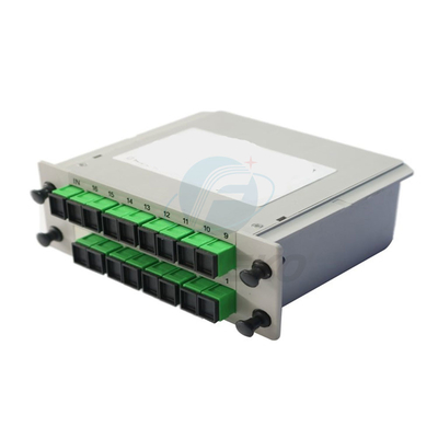 Optic Spliter Mini Type Plc Sc Apc Splitter 1X16 Fiber Optical Insertion for Ftth