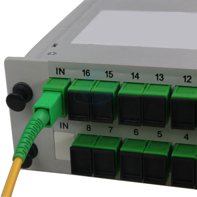 Optic Spliter Mini Type Plc Sc Apc Splitter 1X16 Fiber Optical Insertion for Ftth