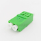 Flangeless LC / APC Duplex Fiber Optic Adapter With Plastic Buckle