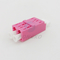 Plastic Flangeless Optic Fiber Adapter LC / OM4 Duplex Metal Shutter